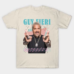 Retro Vintage Guy Fieri Fan Art Design T-Shirt